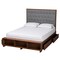 Baxton Studio Jalie Transitional Wood Platform Storage Bed in Grey-Queen 237-12638-10669-ZORO - alternate 2